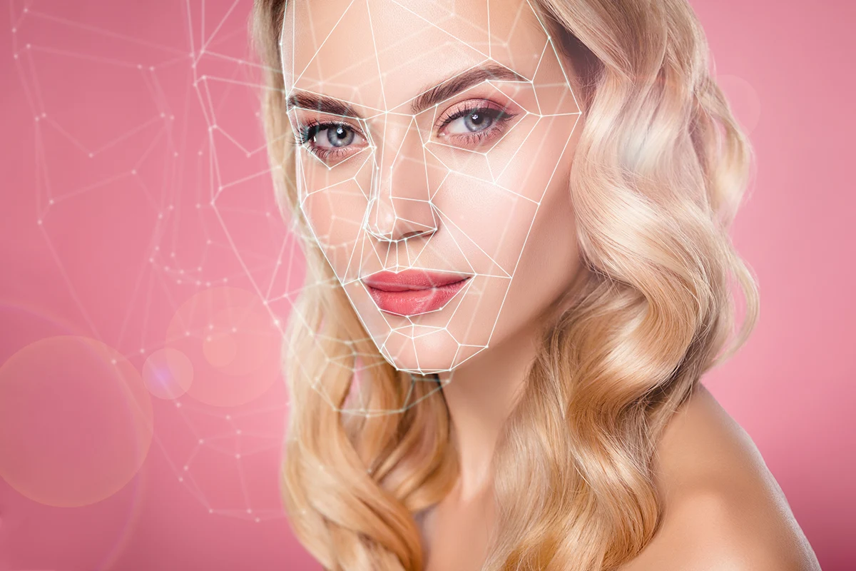 Woman Face Digital AI Symmetry